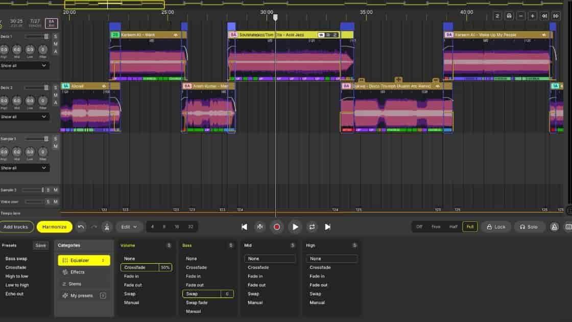 How To DJ.Studio Workflow Timeline mixing