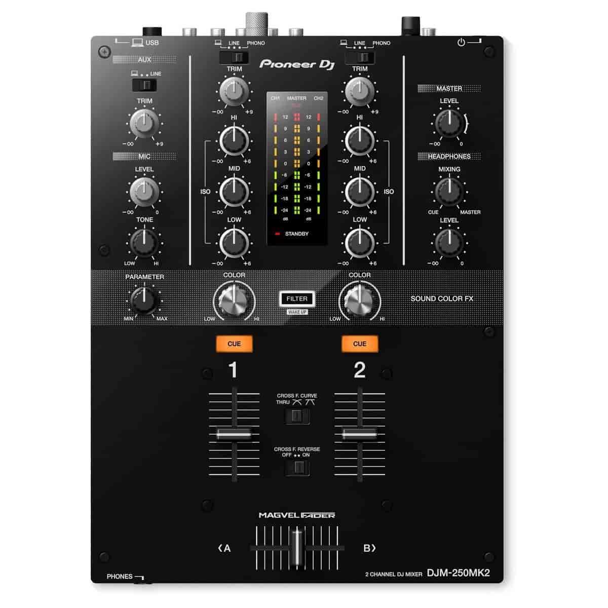 Pioneer DJ DJM-250MK2 2-Channel DJ Mixer