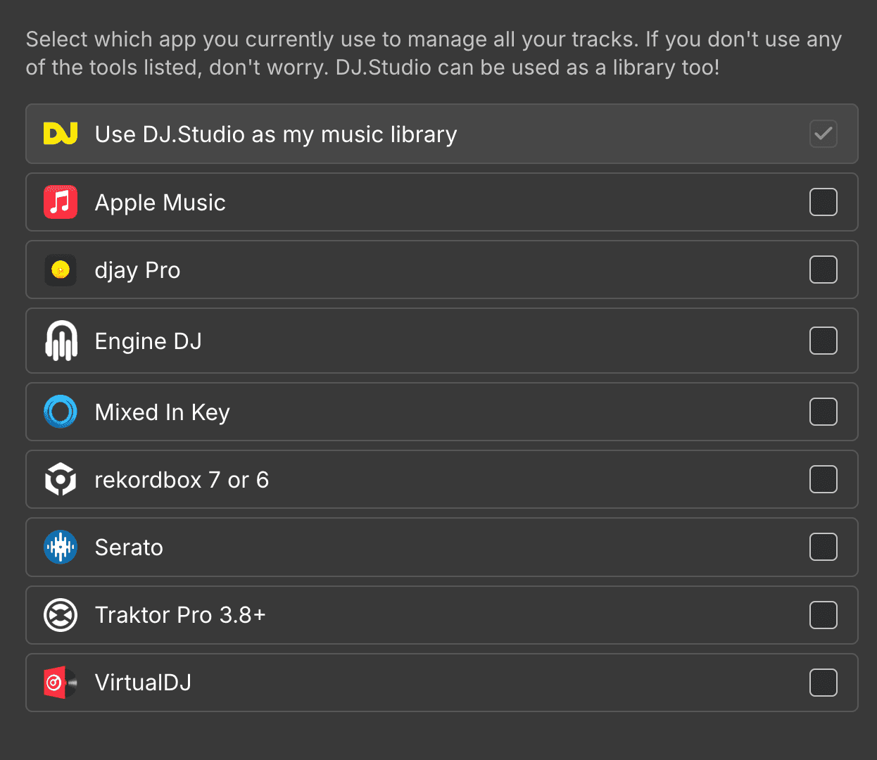 dj studio connections