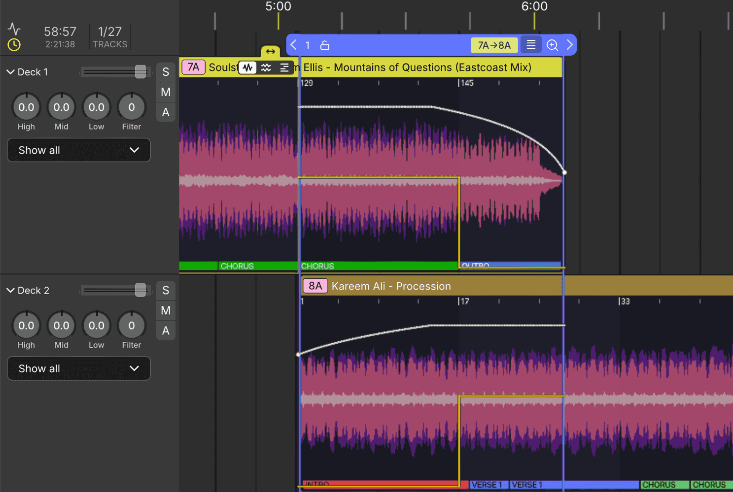 DJ.Studio Transition Editor