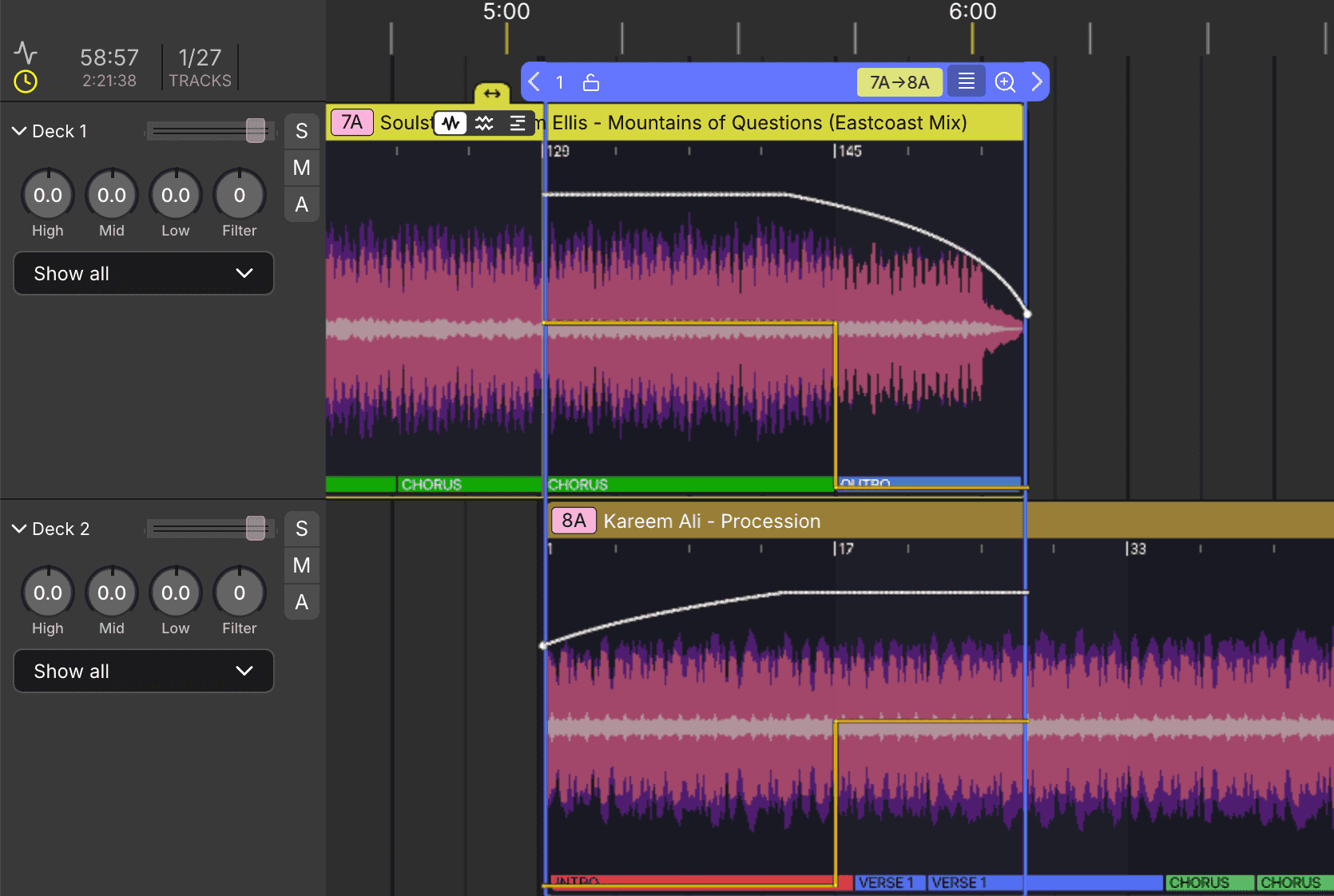 DJ.Studio Transition Editor