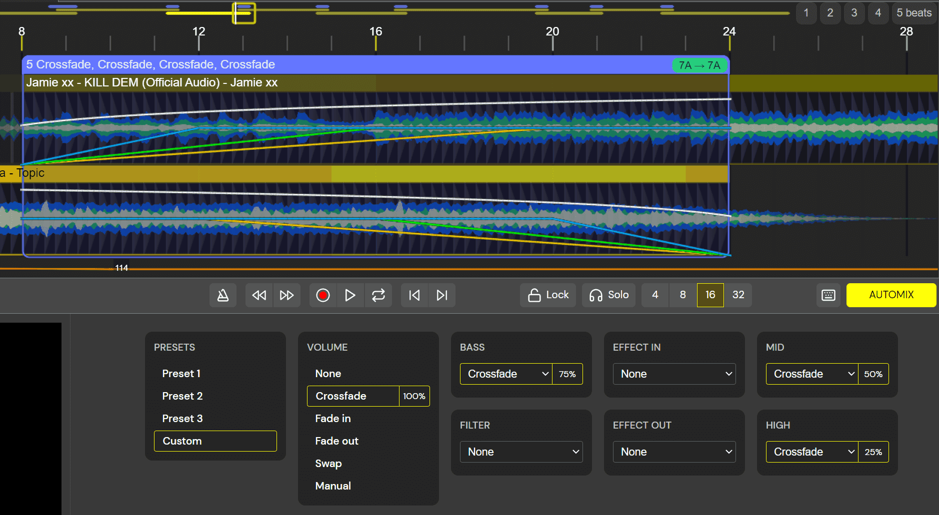 EQ Blending