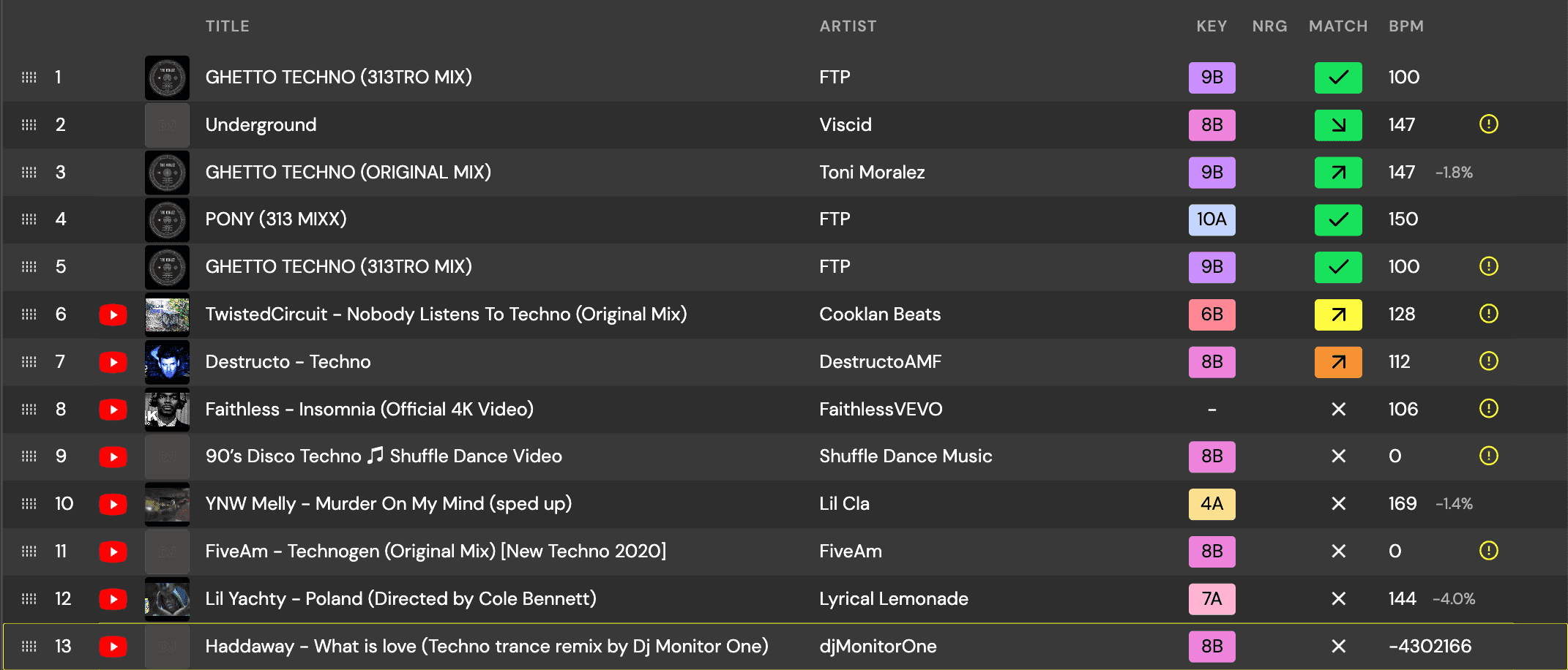 The DJ.Studio Library helps you find the right tracks for your mix