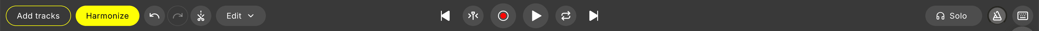 main control bar