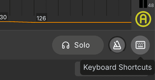 Shortcuts button