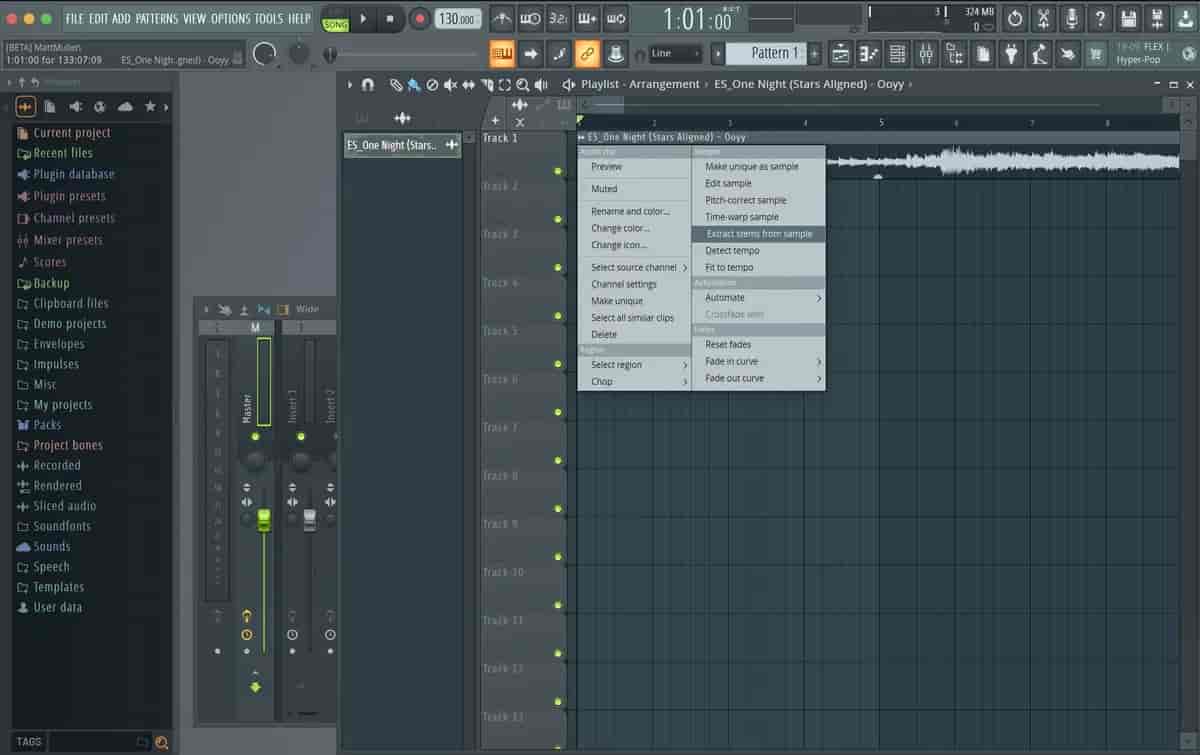 fl studio stem separation