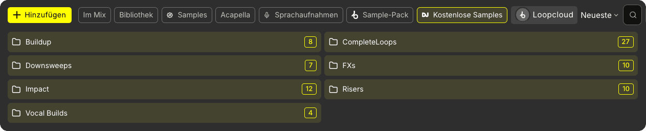 Isolierte Samples wiederverwenden und exportieren