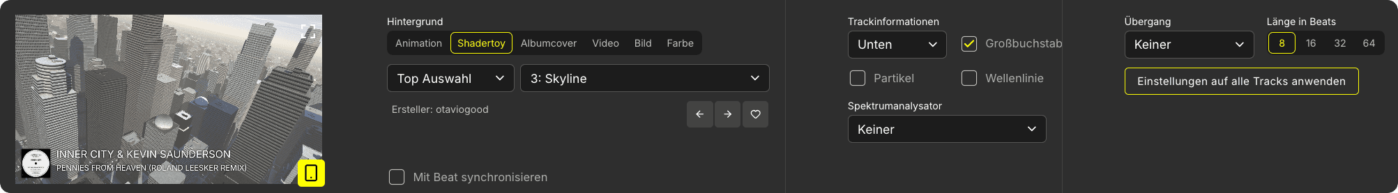 Integrierter Video-Creator