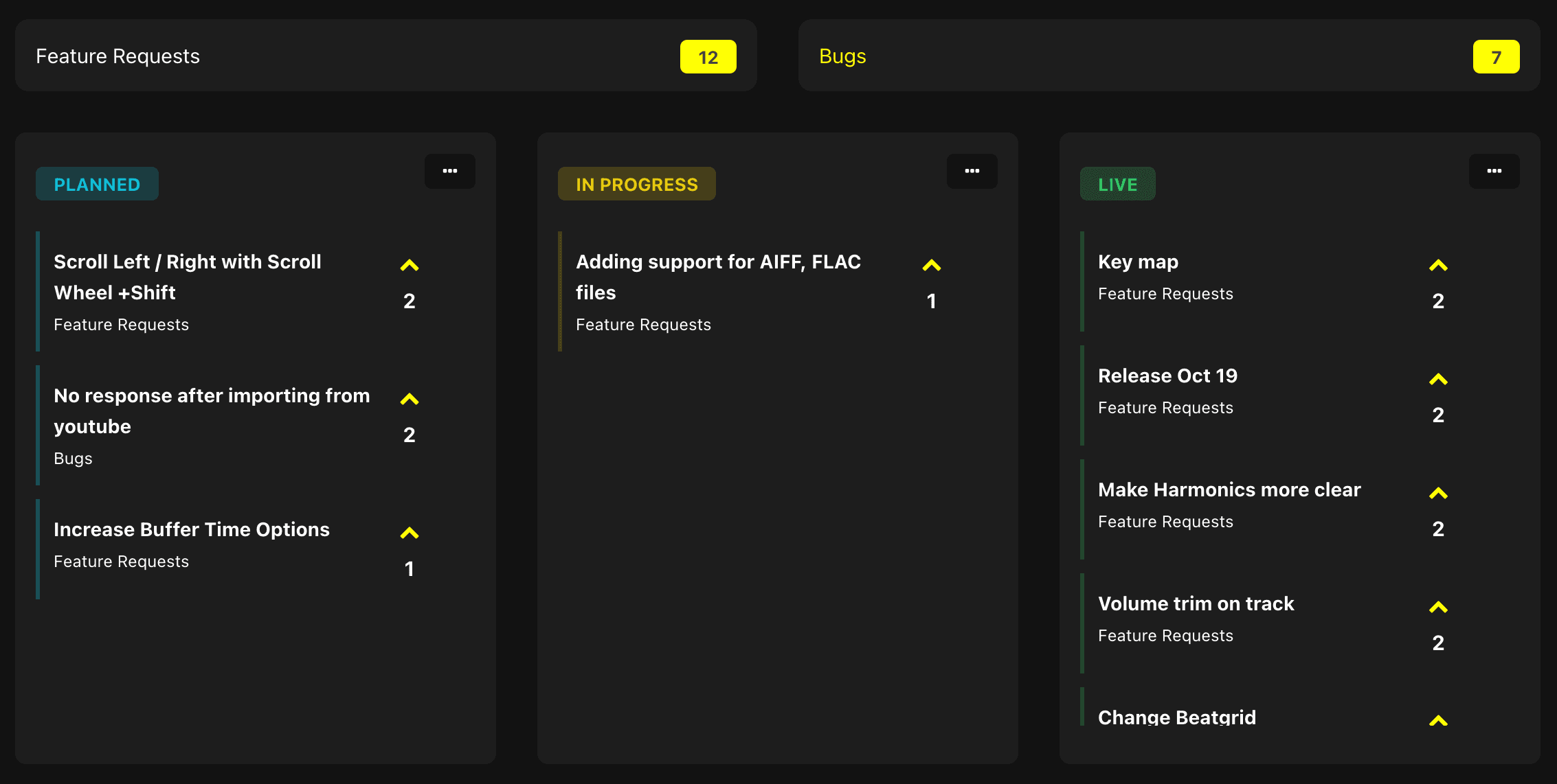 Feature- und Bug-Report-System