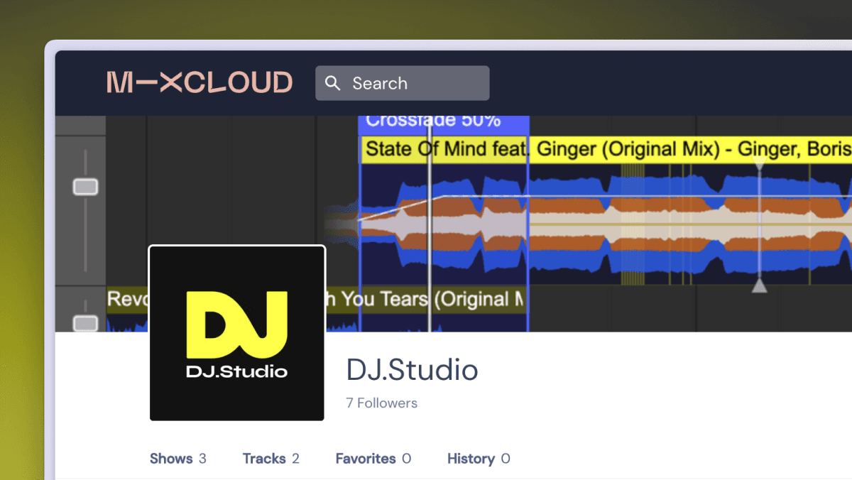 Mixcloud-Profil von DJ.Studio