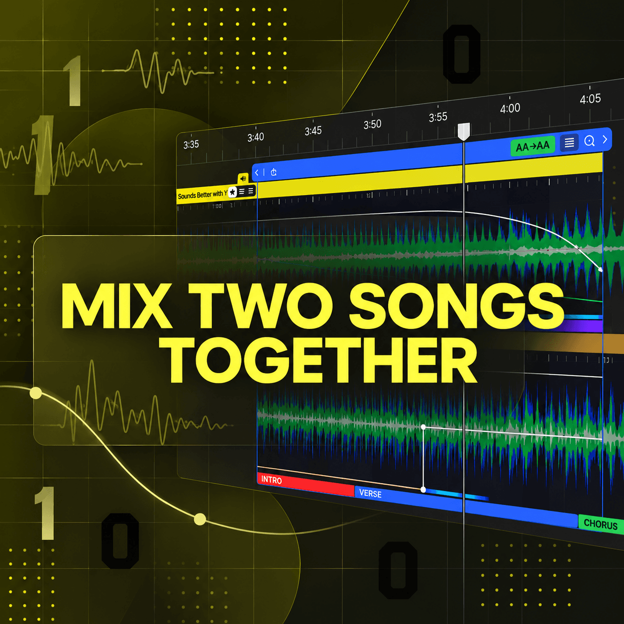 mix two songs together