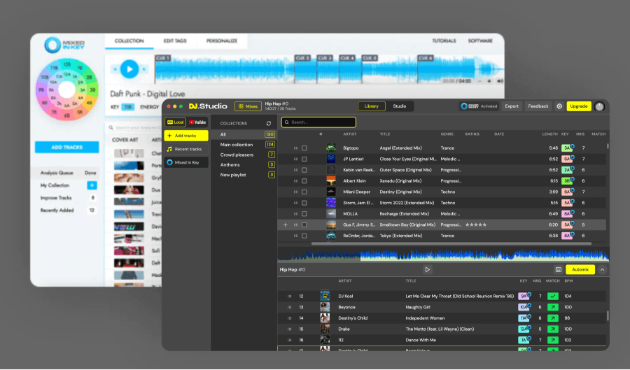 Mixed in key integration