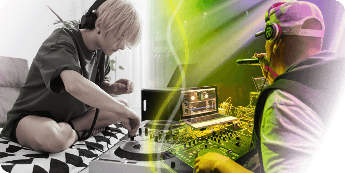 Einsteiger und Profi-DJs