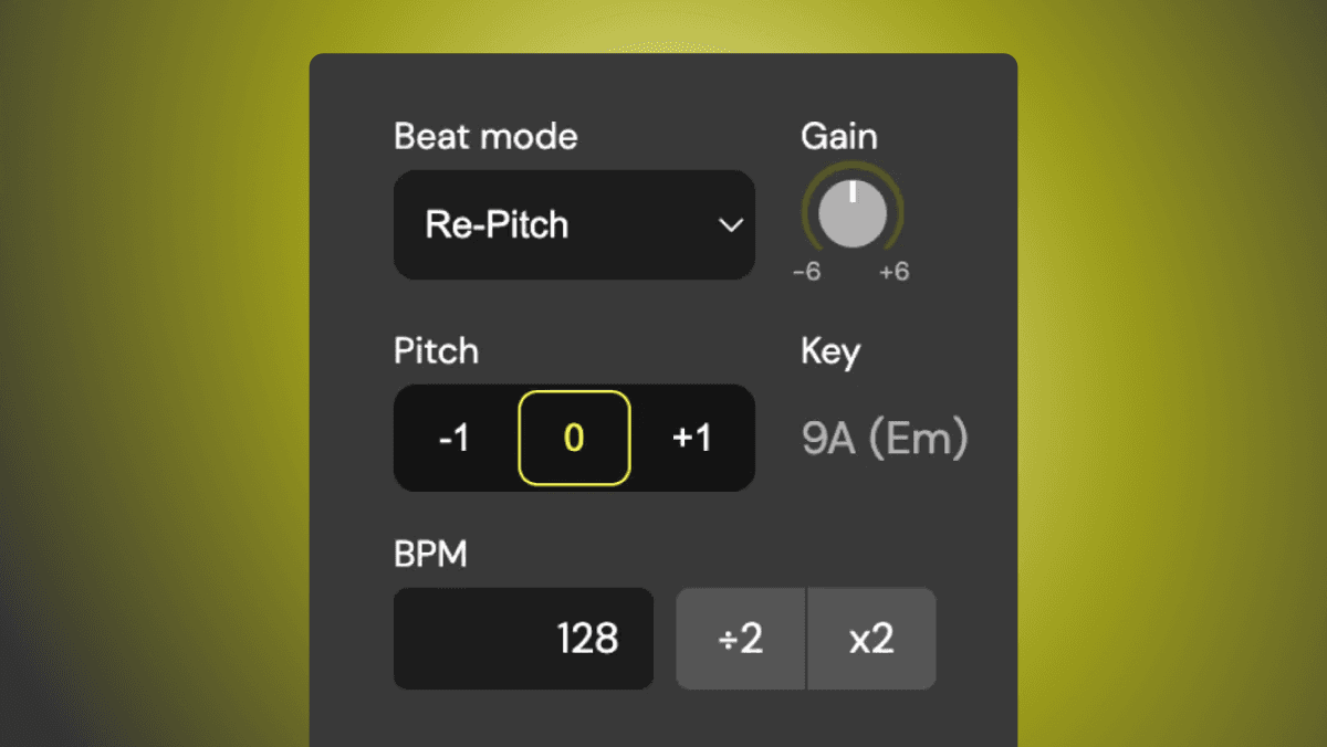 DJ.Studio's pitch and BPM correction