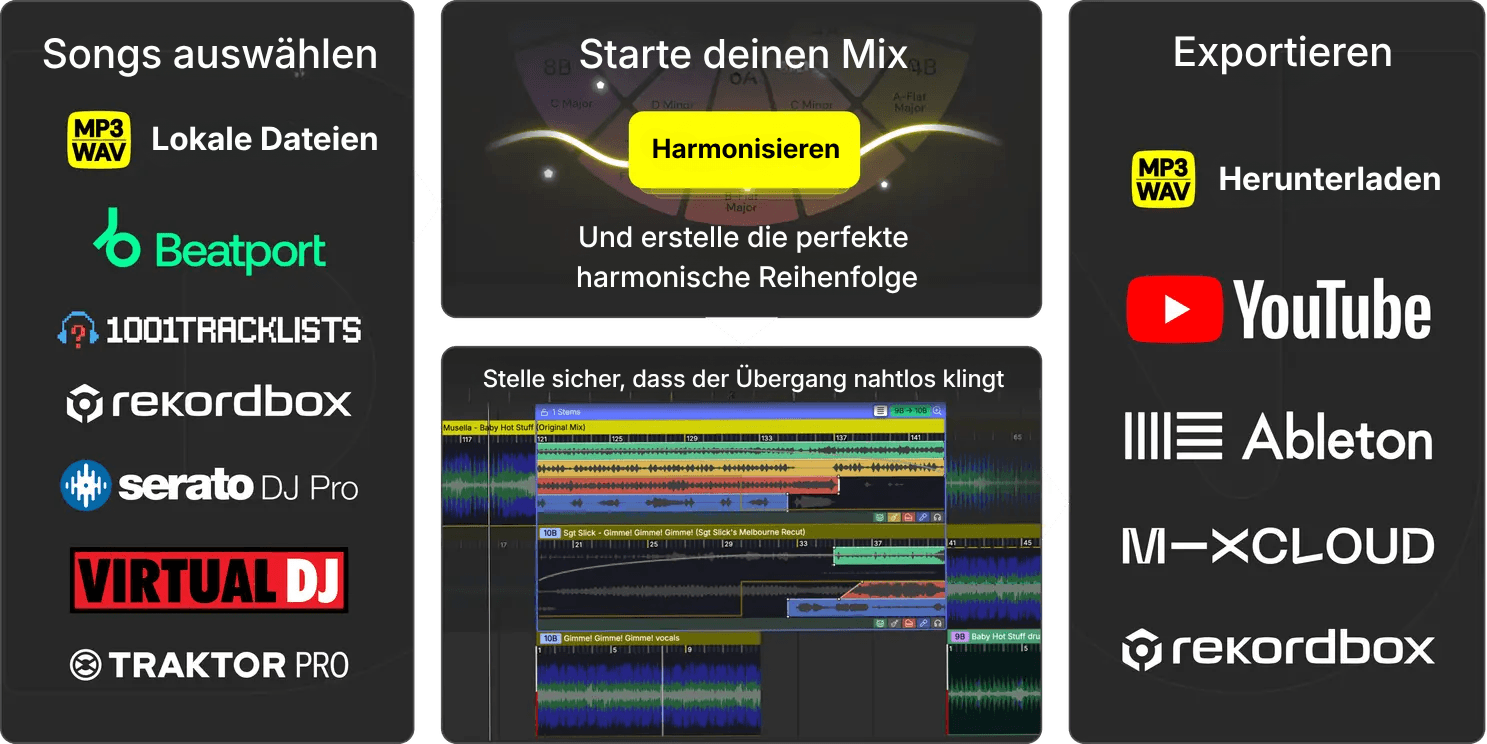 Songs auswählen – starte deinen Mix