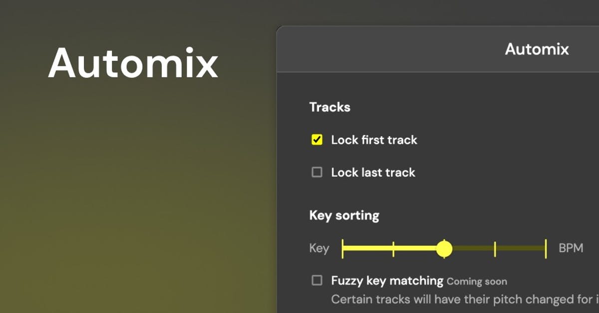 Video how to Automix your tracks
