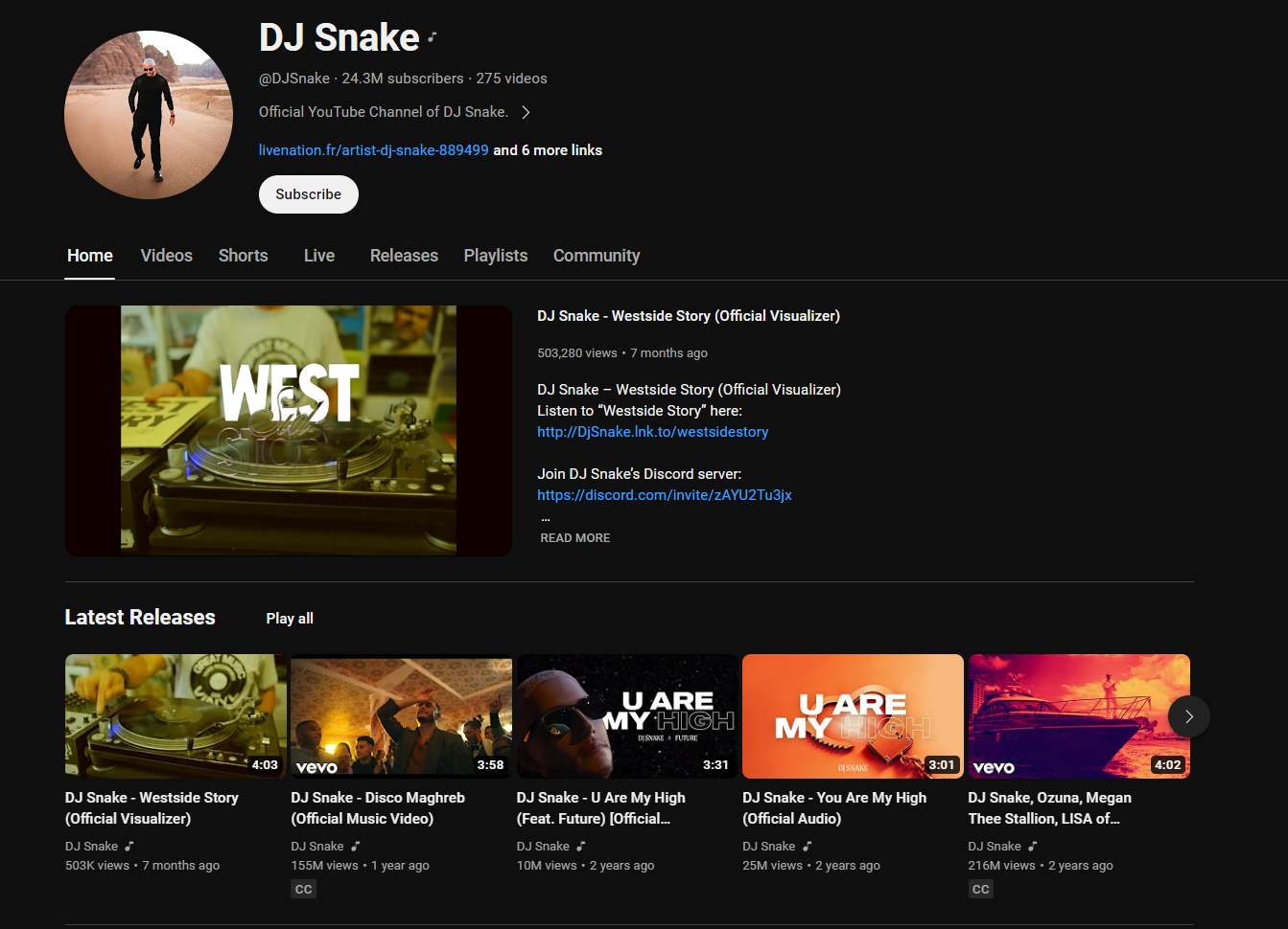 DJ YouTube Channel