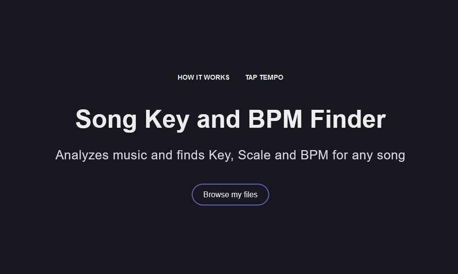 Song Key and BPM Finder from Vocal Remover