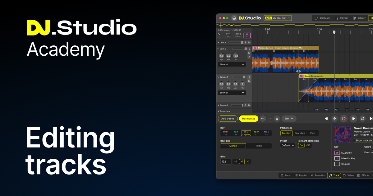 Editing tracks | DJ.Studio